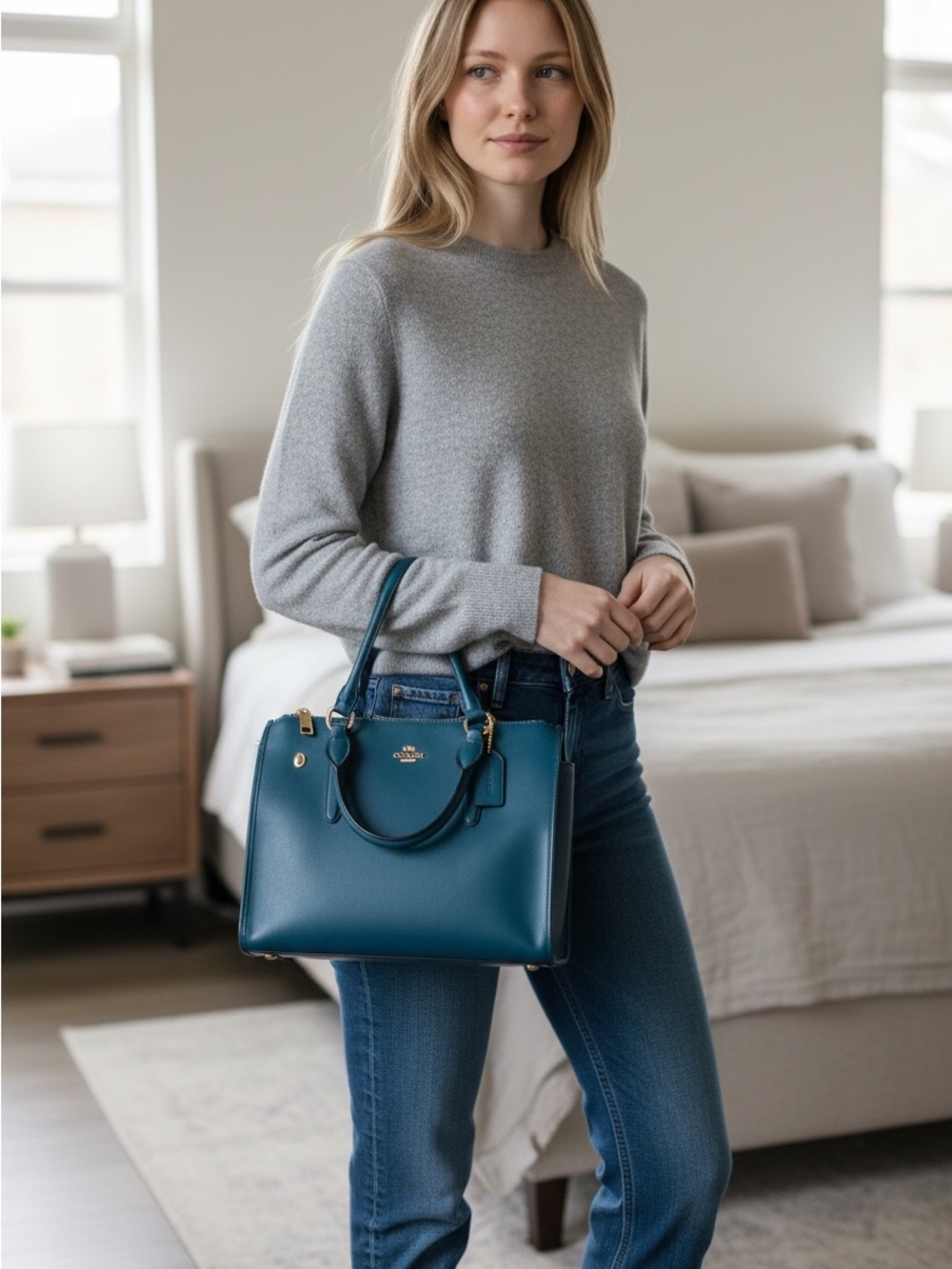 Coach  Limited Edition Turquoise bag..used 1 time